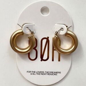 8 other reasons gold plated drip mini hoops